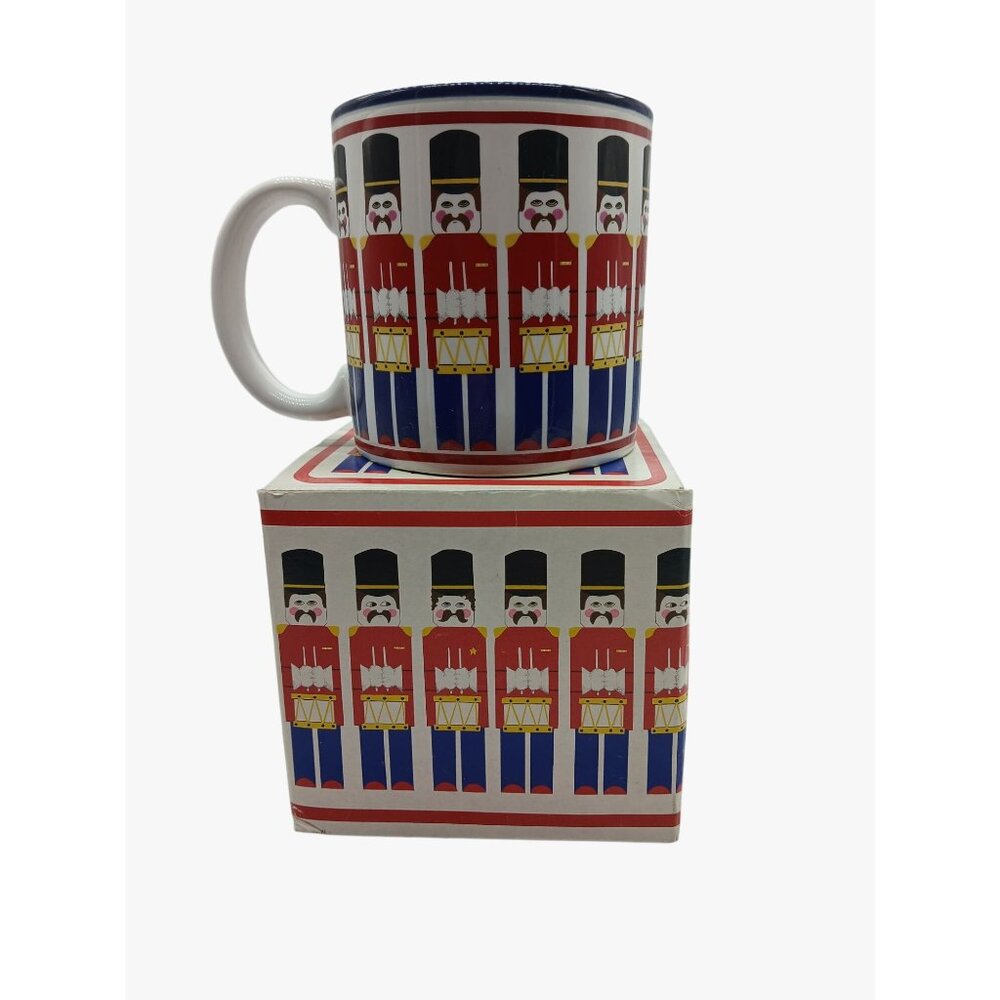 Vintage Nutcracker Soldier Coffee Mug Different Drummer Lynda Sylvester Japan NO